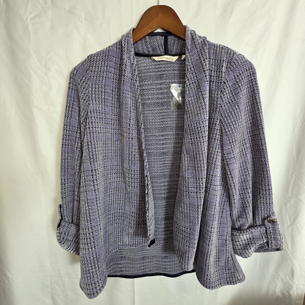 Soft Surroundings Waterfall Openfront Cardigan Petite Small Drape Cozycore Fall